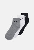 EVERYDAY LIGHTWEIGHT ANKLE UNISEX 3 PACK UNISEX - Sports socks - white/carbon heather/black