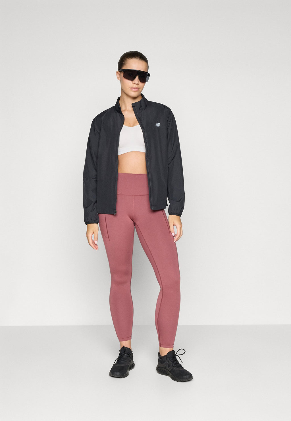 NB SLEEK POCKET HIGH RISE LEGGING 25' - Leggings - washed burgundy