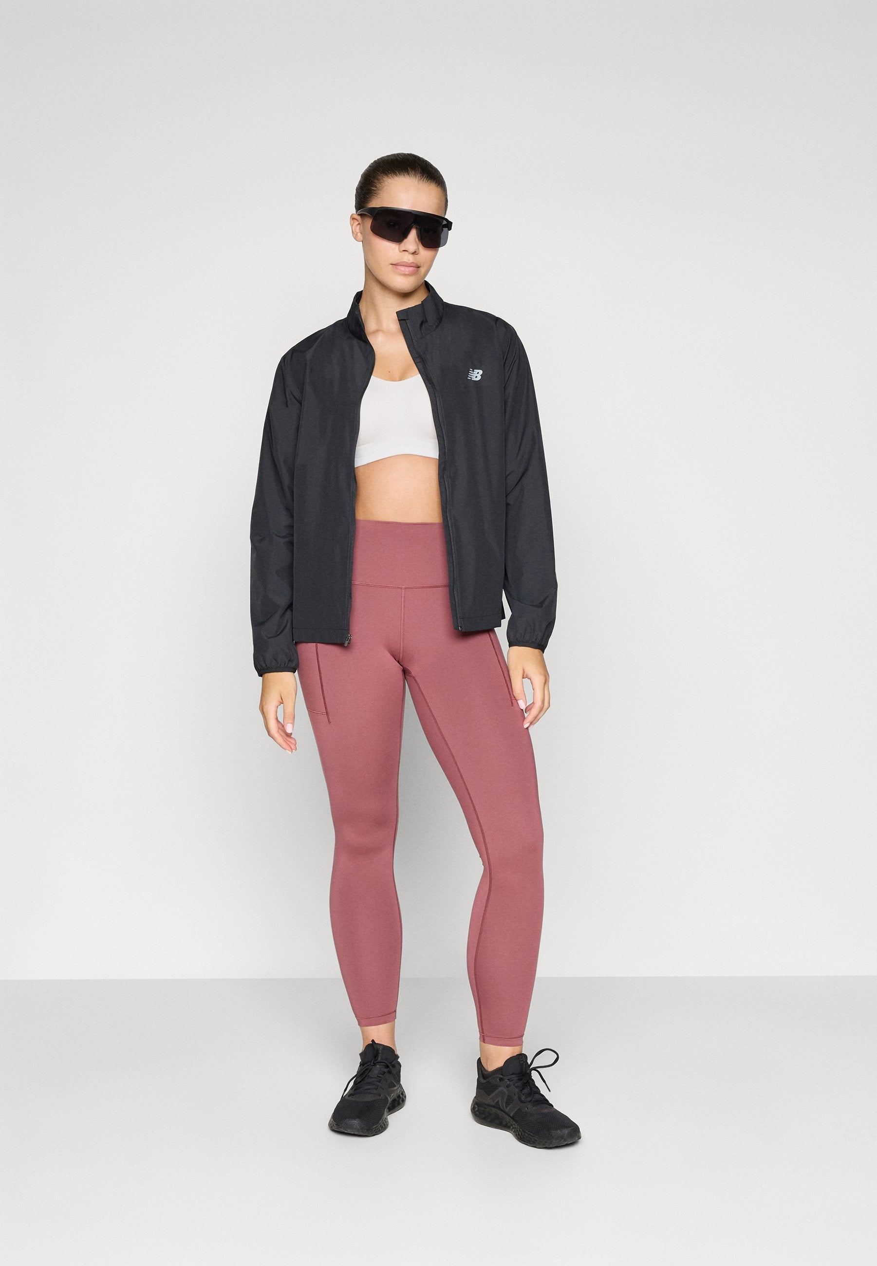 NB SLEEK POCKET HIGH RISE LEGGING 25' - Leggings - washed burgundy