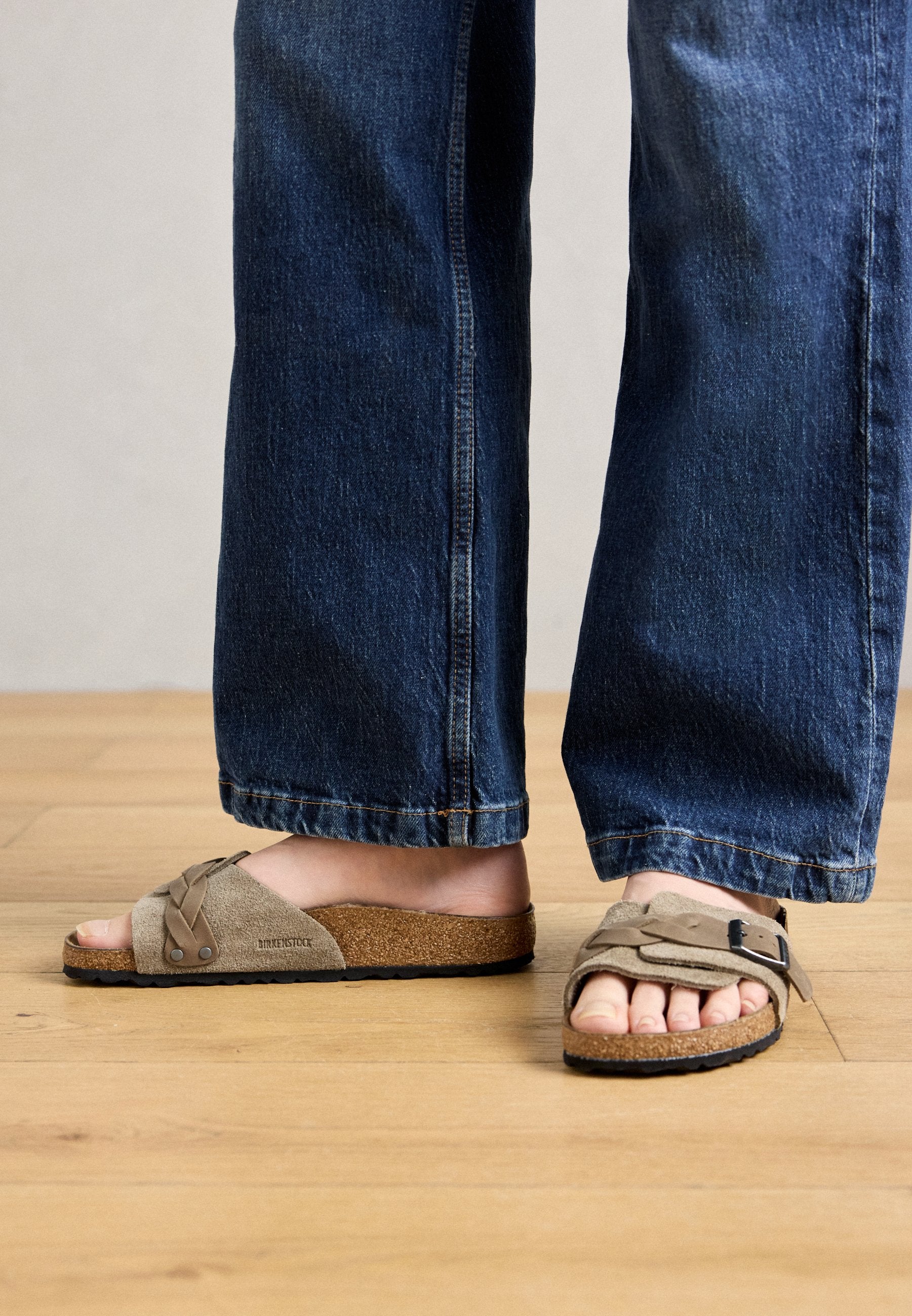 OITA BRAIDED LEOI/LEVE TAUPES - NARROW - Sandals - taupe