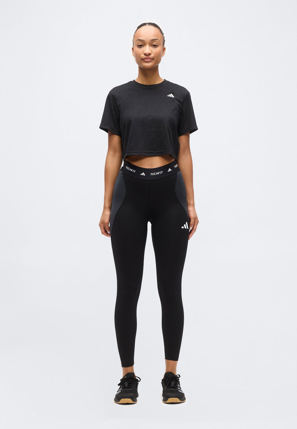 TECHFIT WORKOUT COLOR BLOCK 7/8 LEGGINGS - Leggings - black/carbon