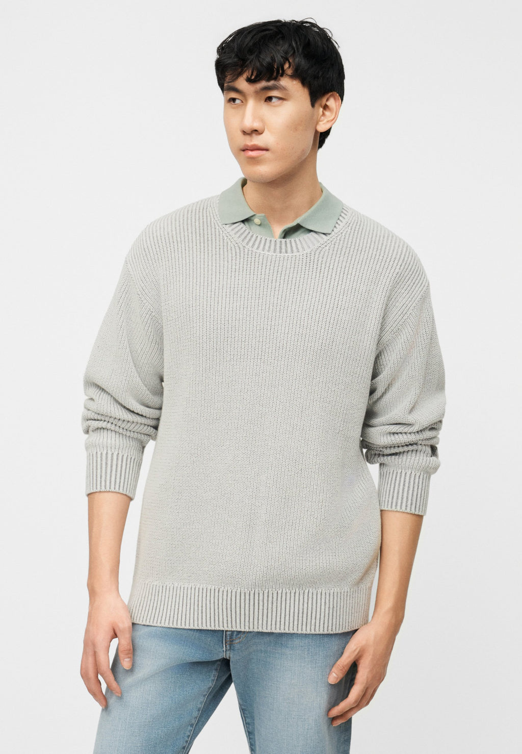 RELAXED CREW - Jumper - light grey