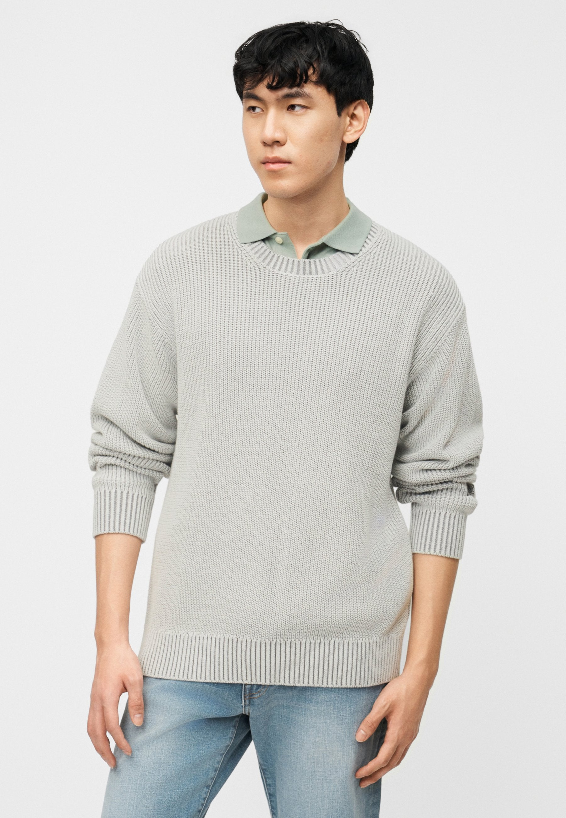 RELAXED CREW - Jumper - light grey