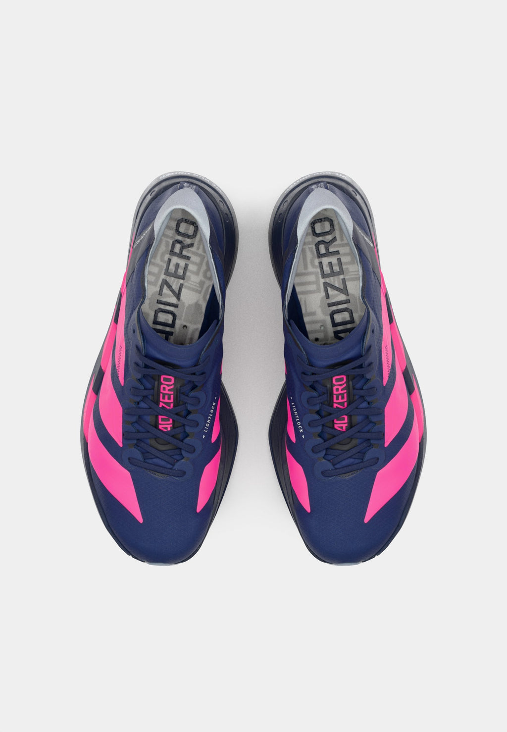ADIZERO ADIOS PRO 4 - Road running shoes - dark blue/shock pink/dash grey