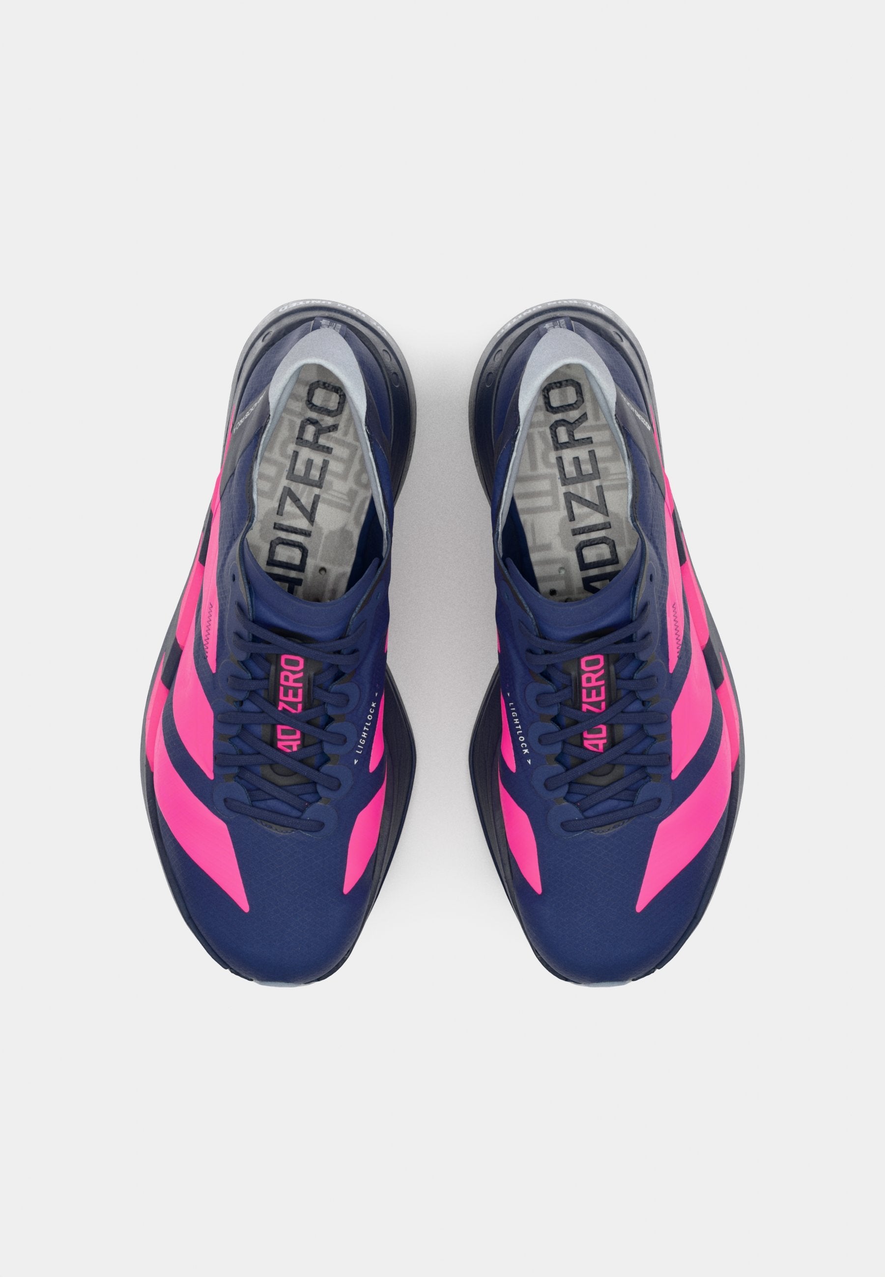 ADIZERO ADIOS PRO 4 - Road running shoes - dark blue/shock pink/dash grey