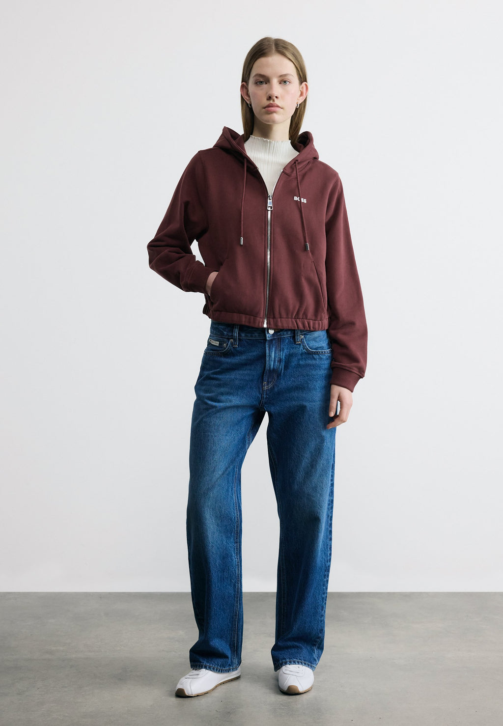 EMUS - Zip-up sweatshirt - dark brown