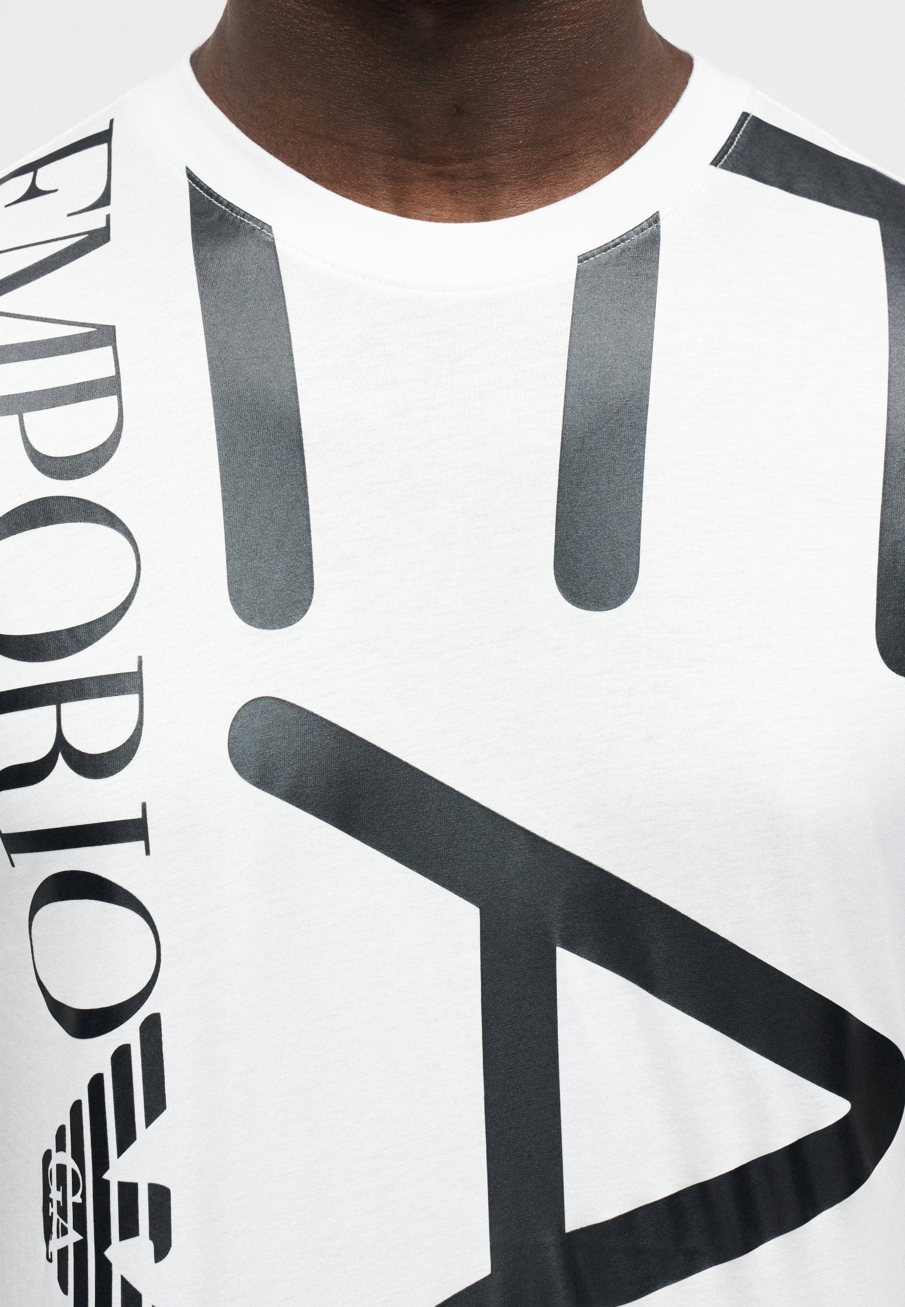 TRAIN LOGO SERIES TEE - Print T-shirt - white/black