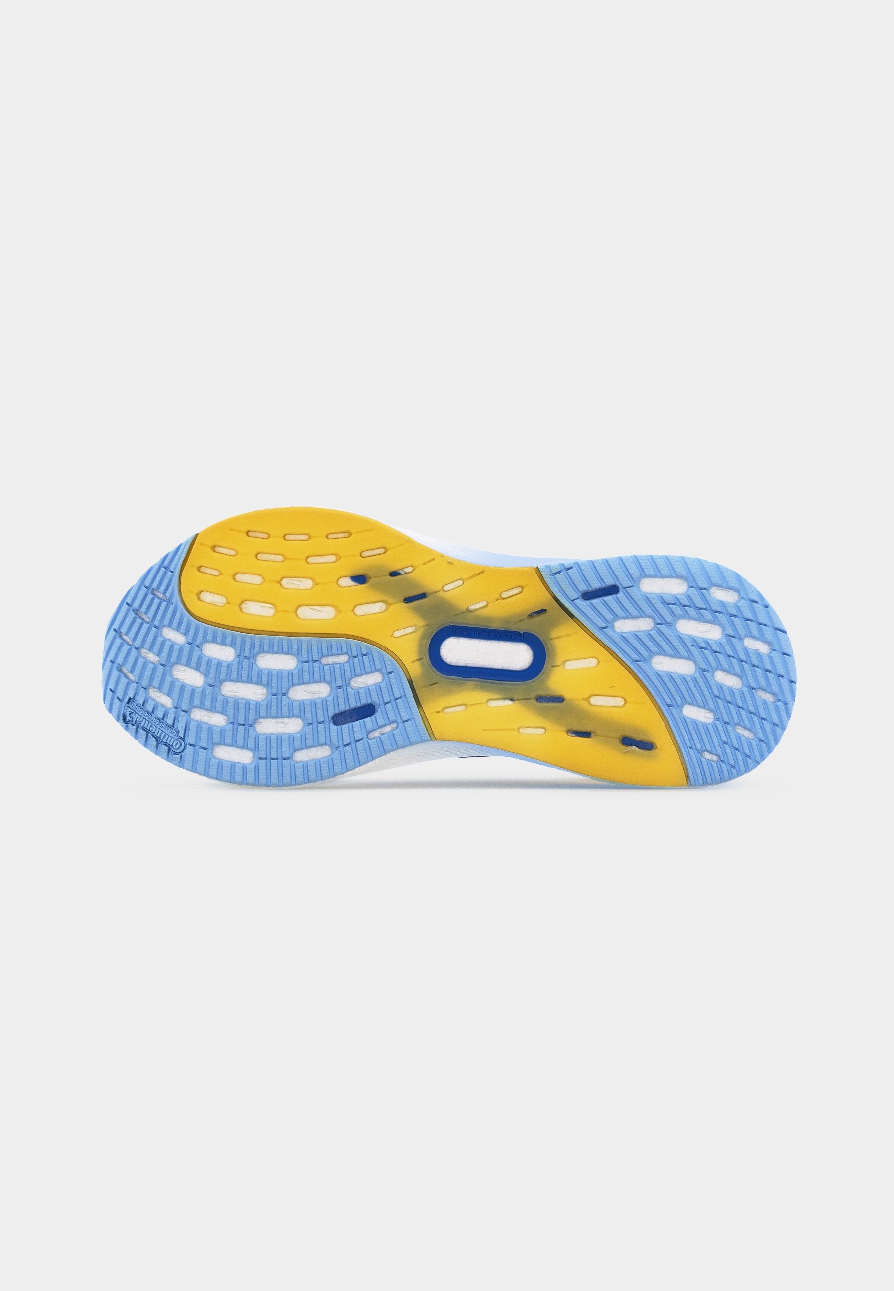 ULTRABOOST 5X - Road running shoes - footwear white/glow blue/yellow