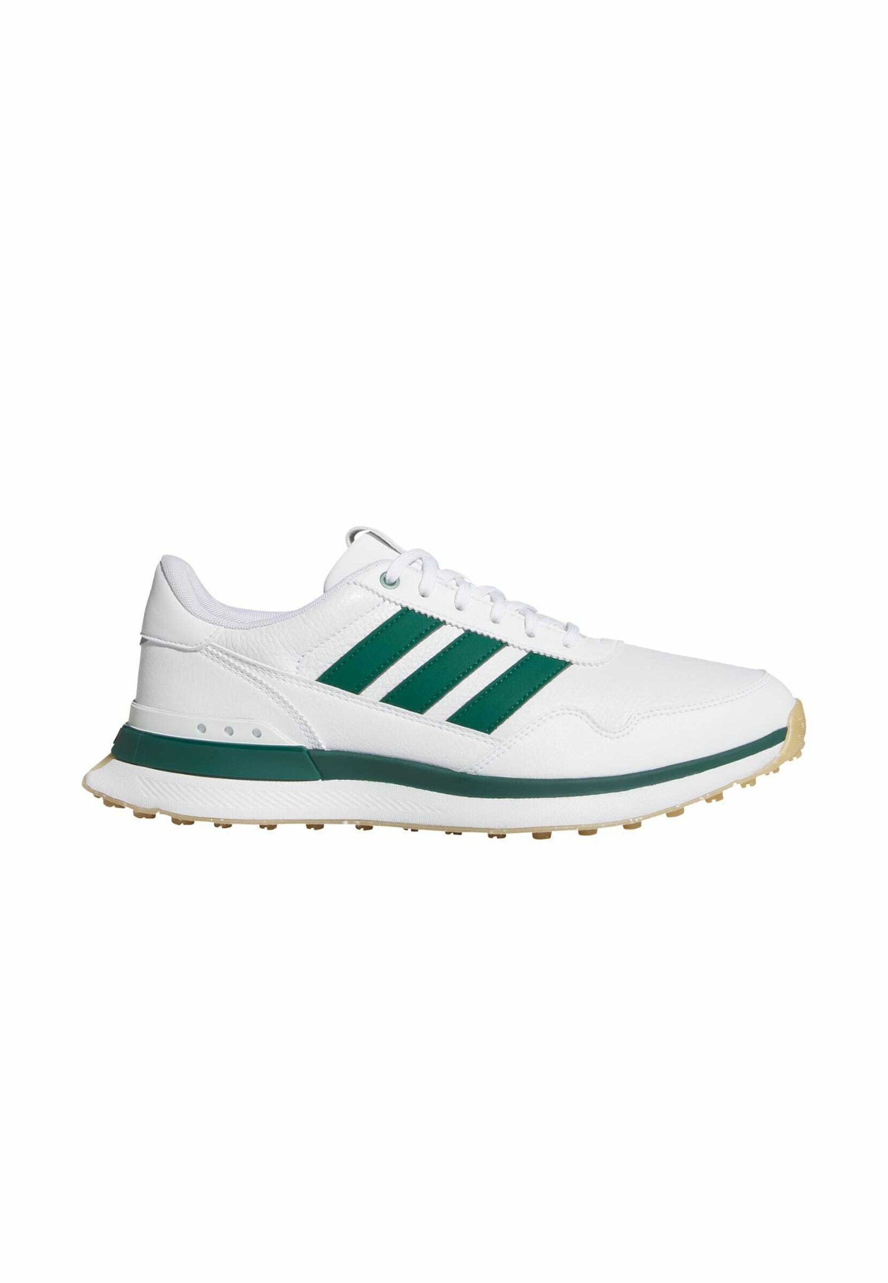 S2G 26 LEATHER - Chaussures de golf (sans crampons) - blanc nuage/vert collégial/gomme