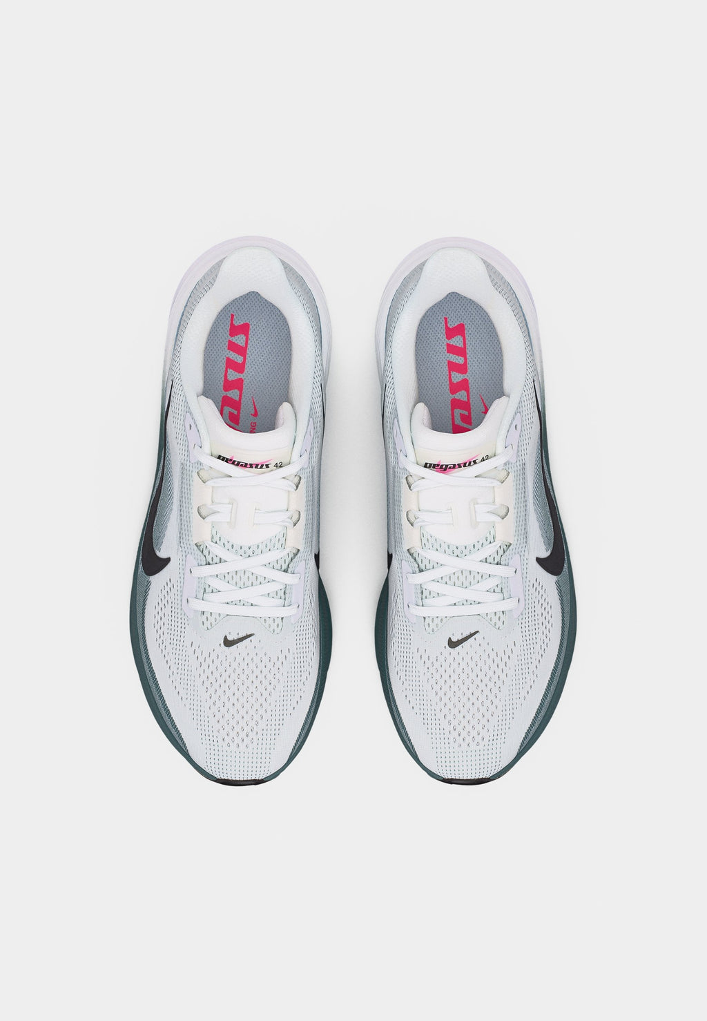 AIR ZOOM PEGASUS  - Road running shoes - white/black/mineral slate/hyper pink