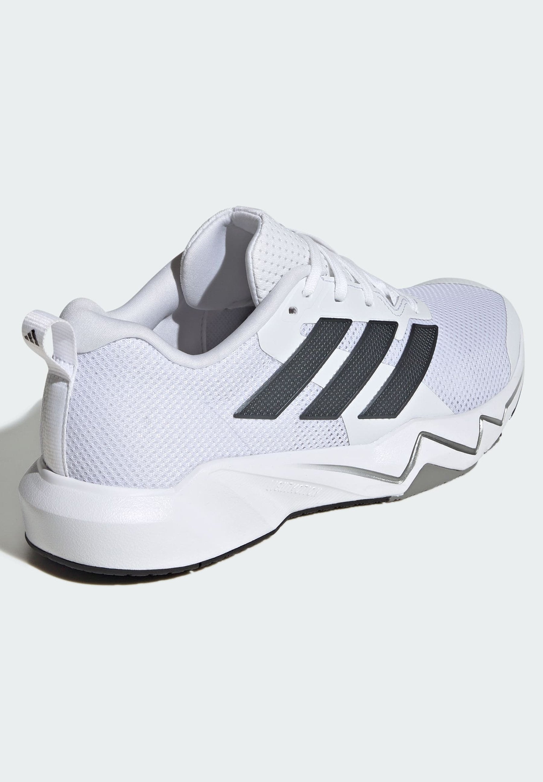 RAPIDMOVE GO - Training shoe - cloud white   core black   iron metallic