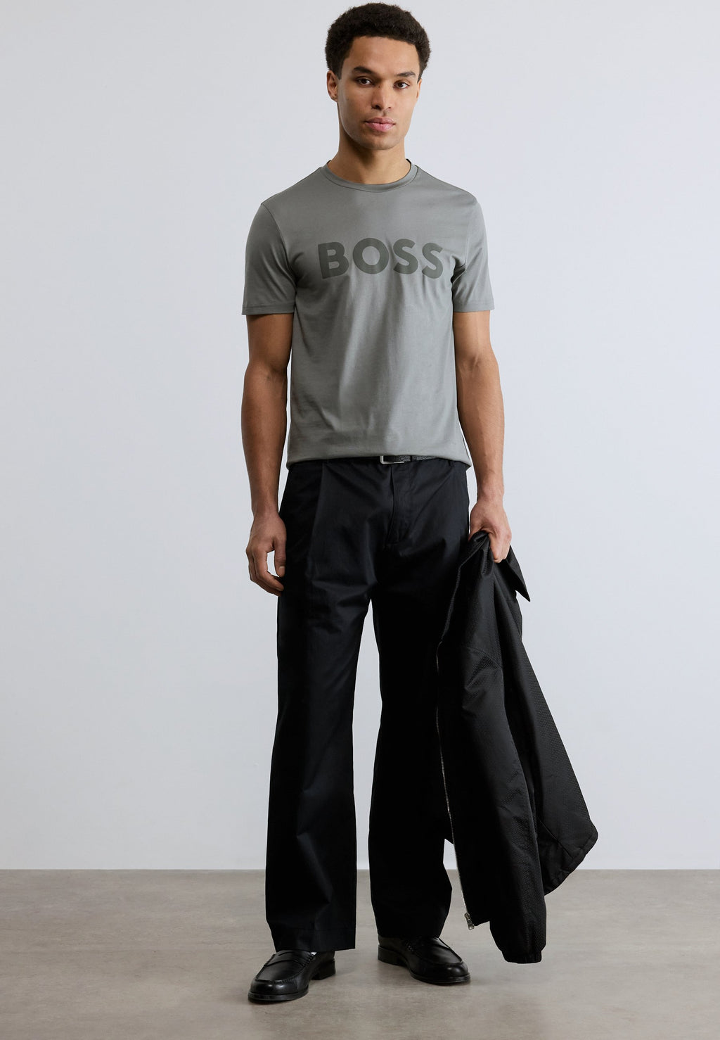 THINKING - Print T-shirt - open grey