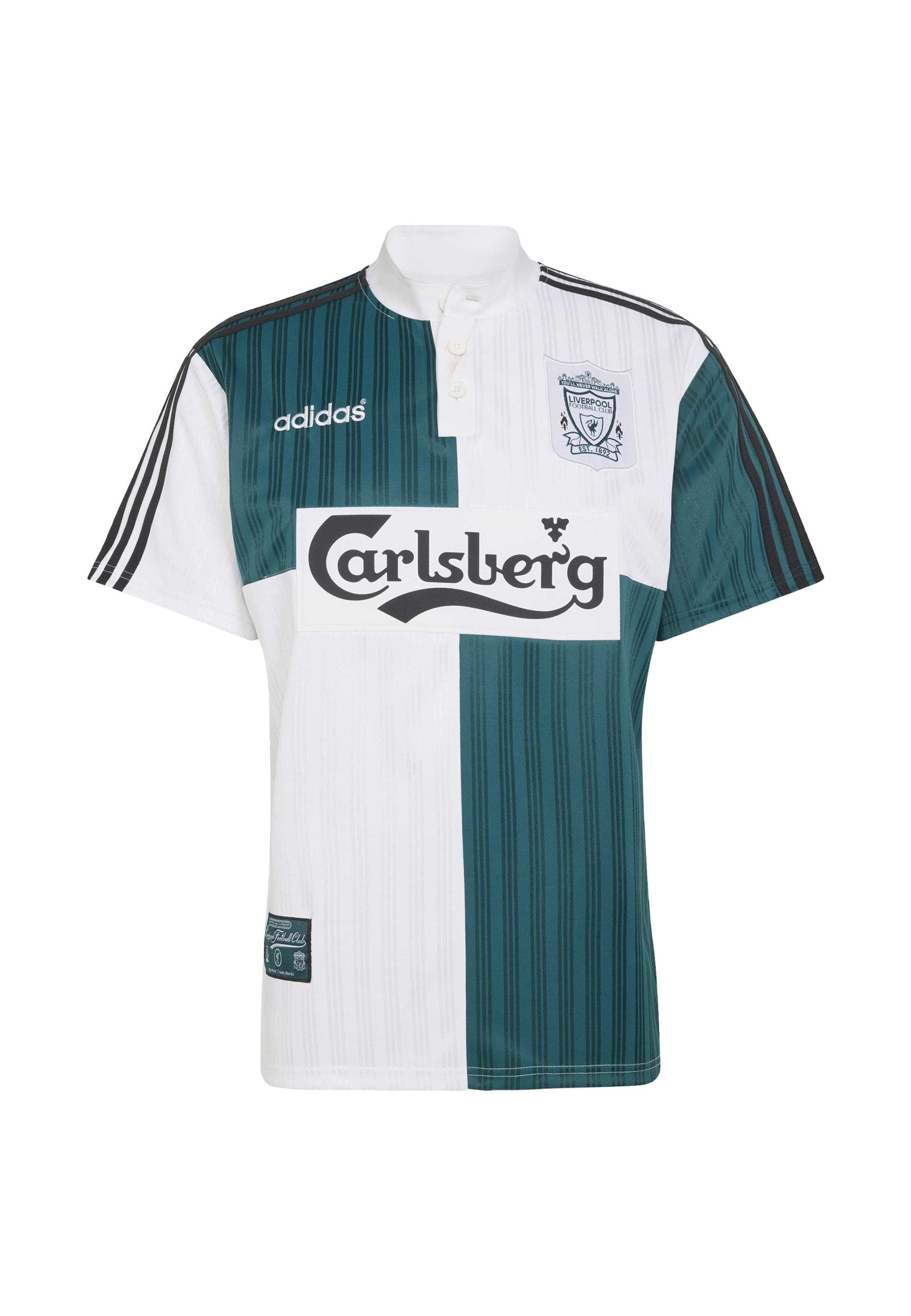 MAILLOT EXTÉRIEUR LIVERPOOL FC 95 - T-shirt imprimé - blanc/vert intense