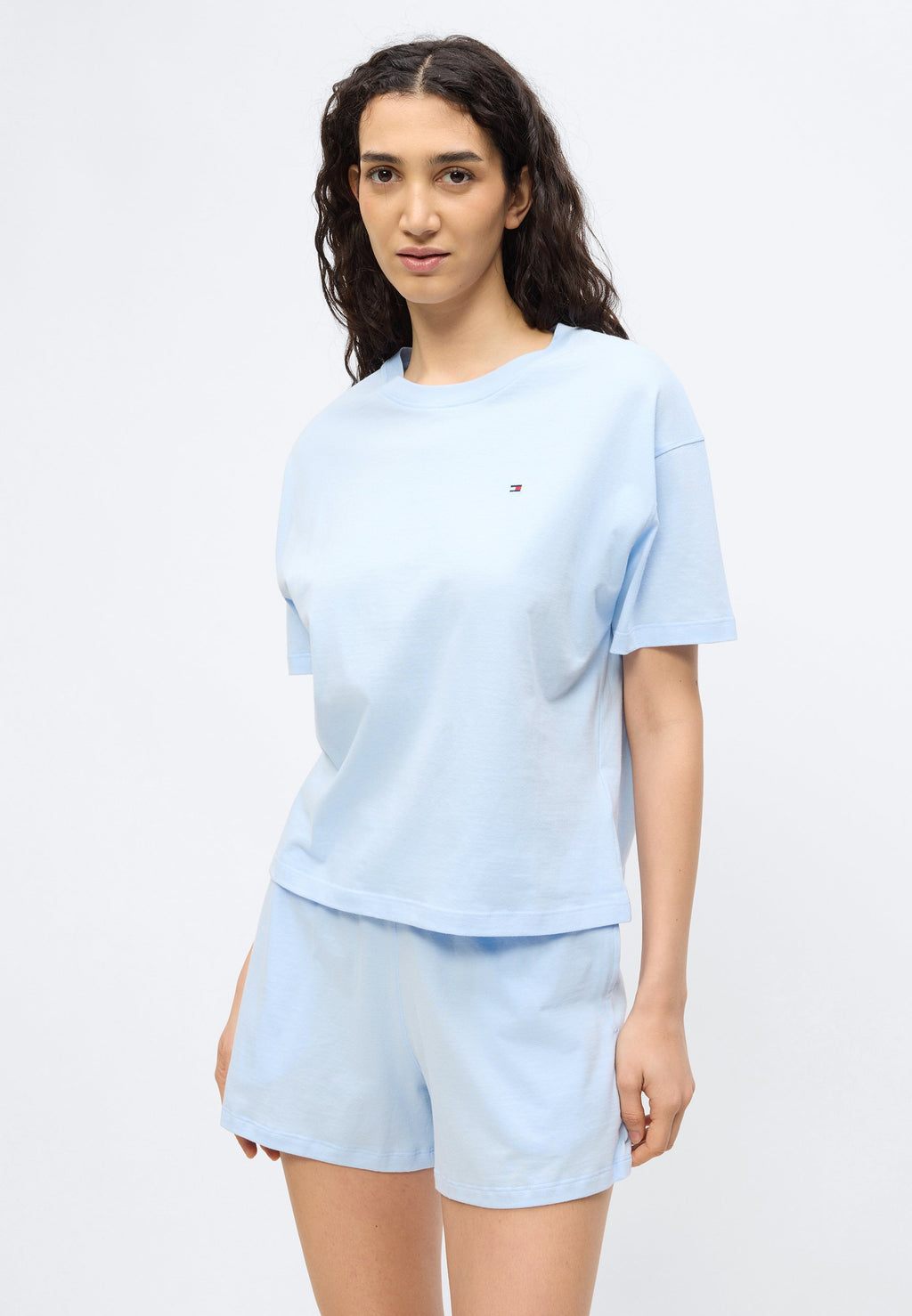 SOLID SHORT - Pyjama set - sweet blue