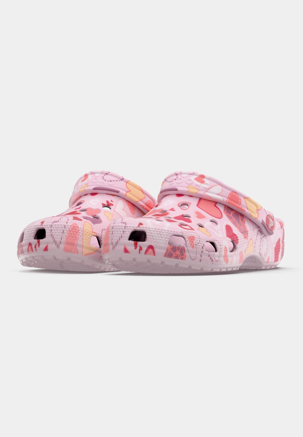 CLASSIC VDAY - Pool slides - pink milk/hearts
