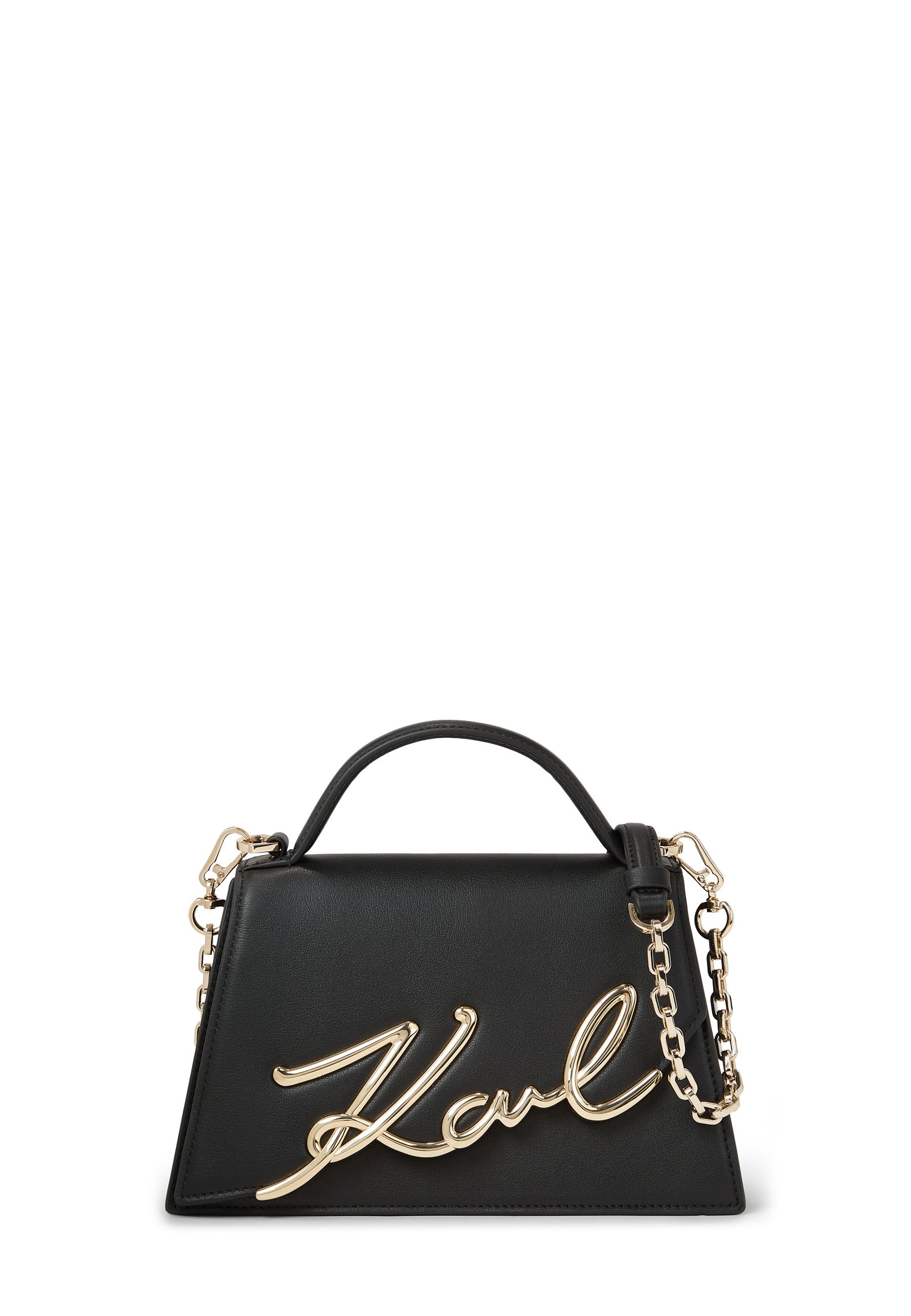 SIGNATURE MEDIUM - Handbag - black gold
