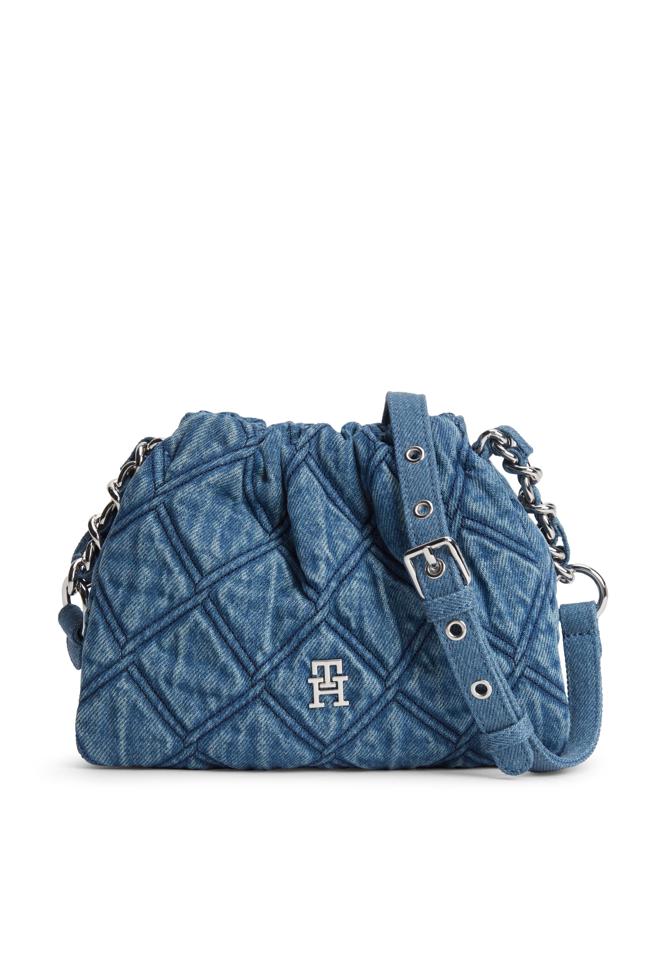 FEMININE MINI - Cross body bag - blue denim