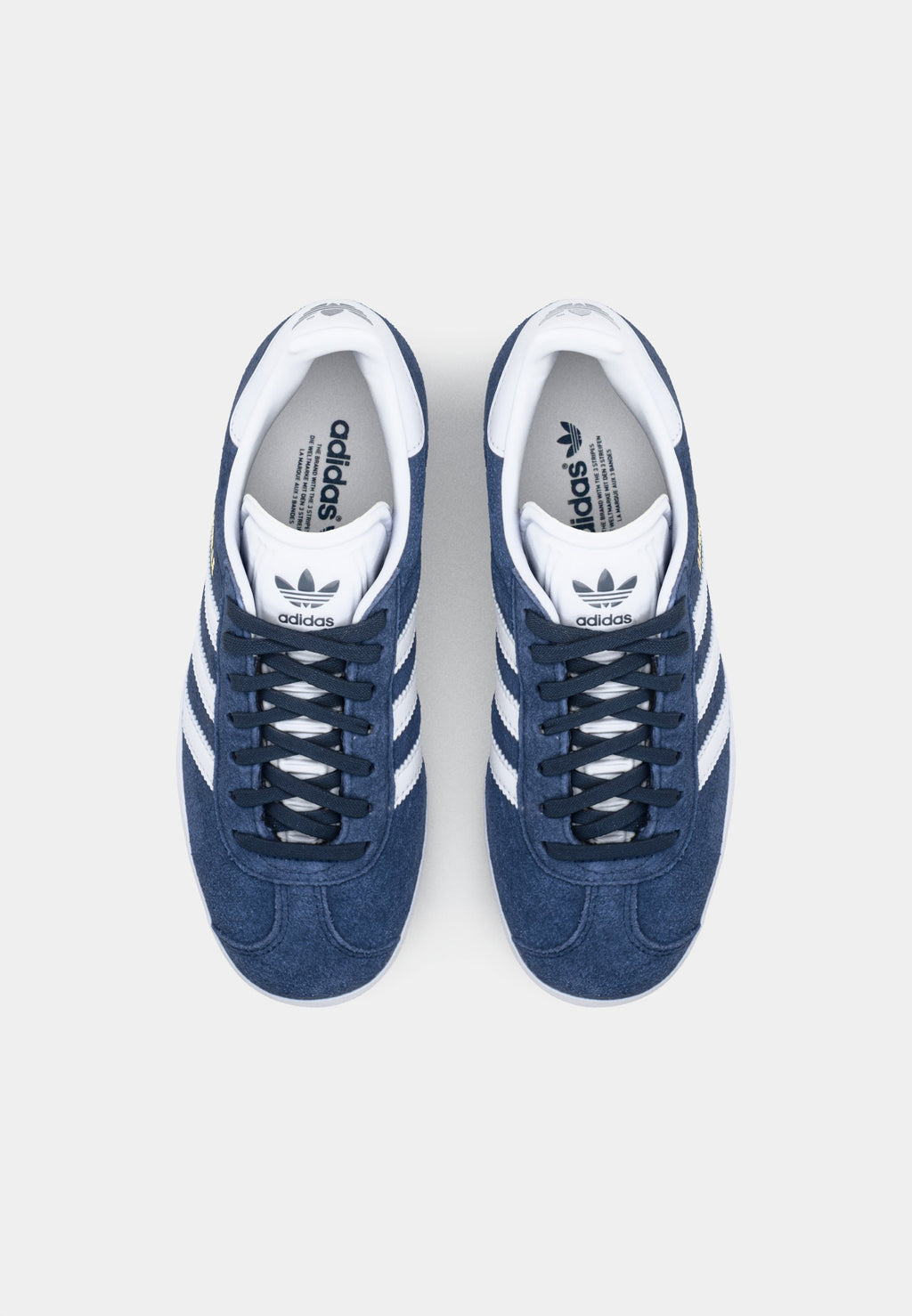 GAZELLE UNISEX - Trainers - colleiate navy/white/gold-coloured metallic
