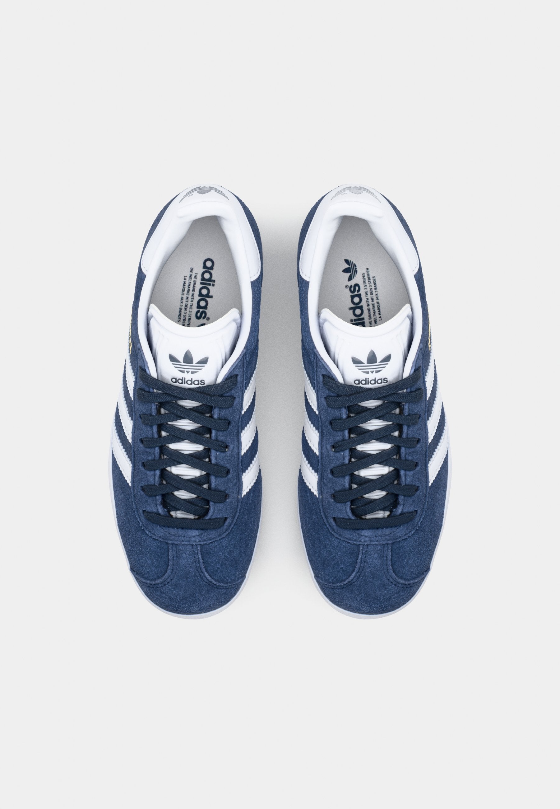 GAZELLE UNISEX - Trainers - colleiate navy/white/gold-coloured metallic
