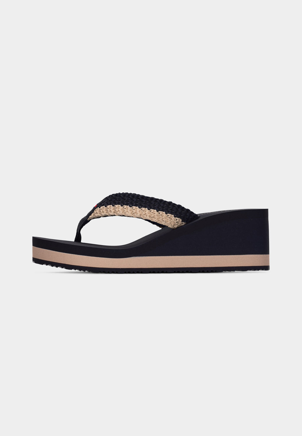 TH WEDGE CROCHET SUMMER SANDAL - T-bar sandals - space blue