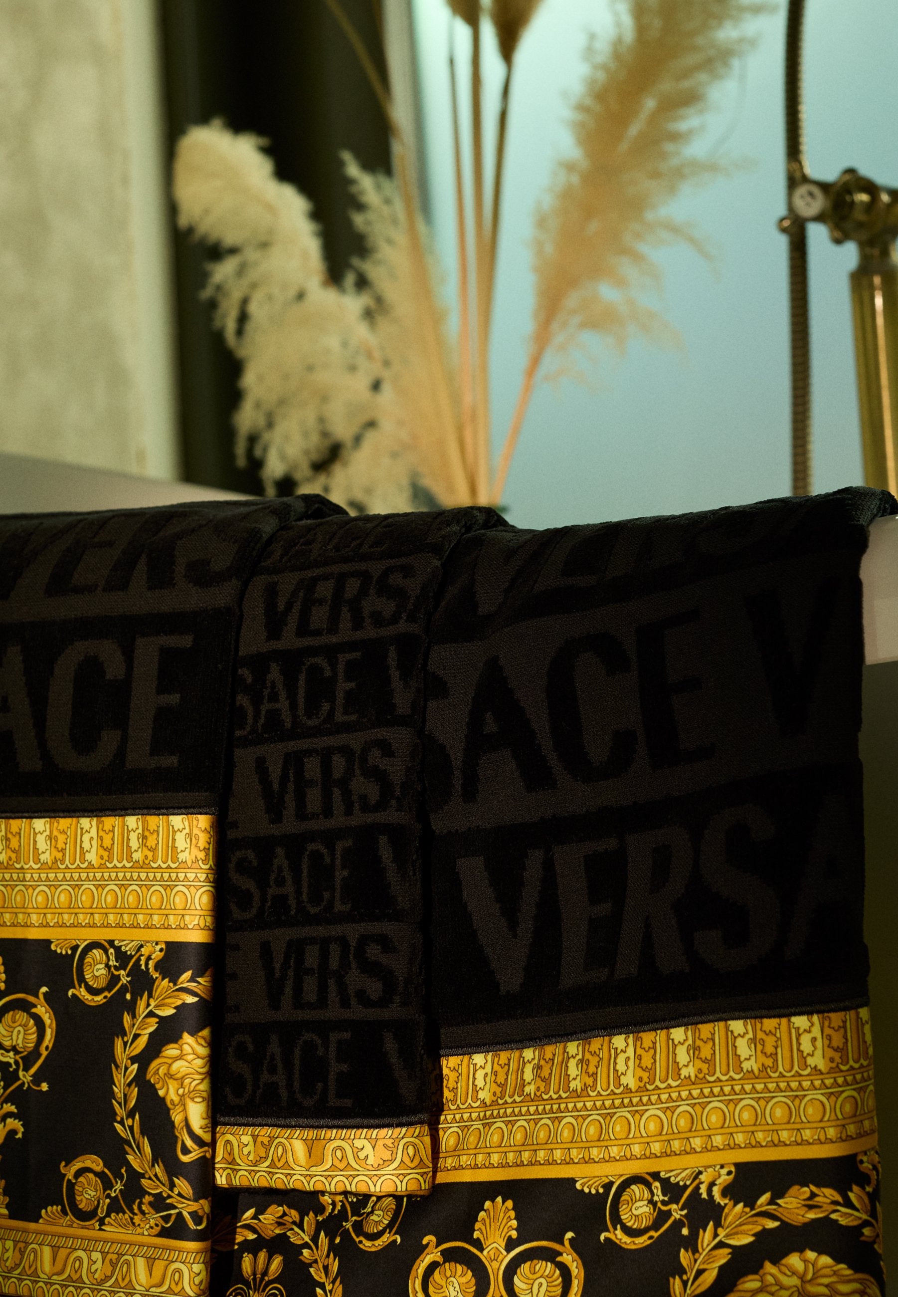 BATH 5 PIECES I HEART BAROQUE - Towel set - black