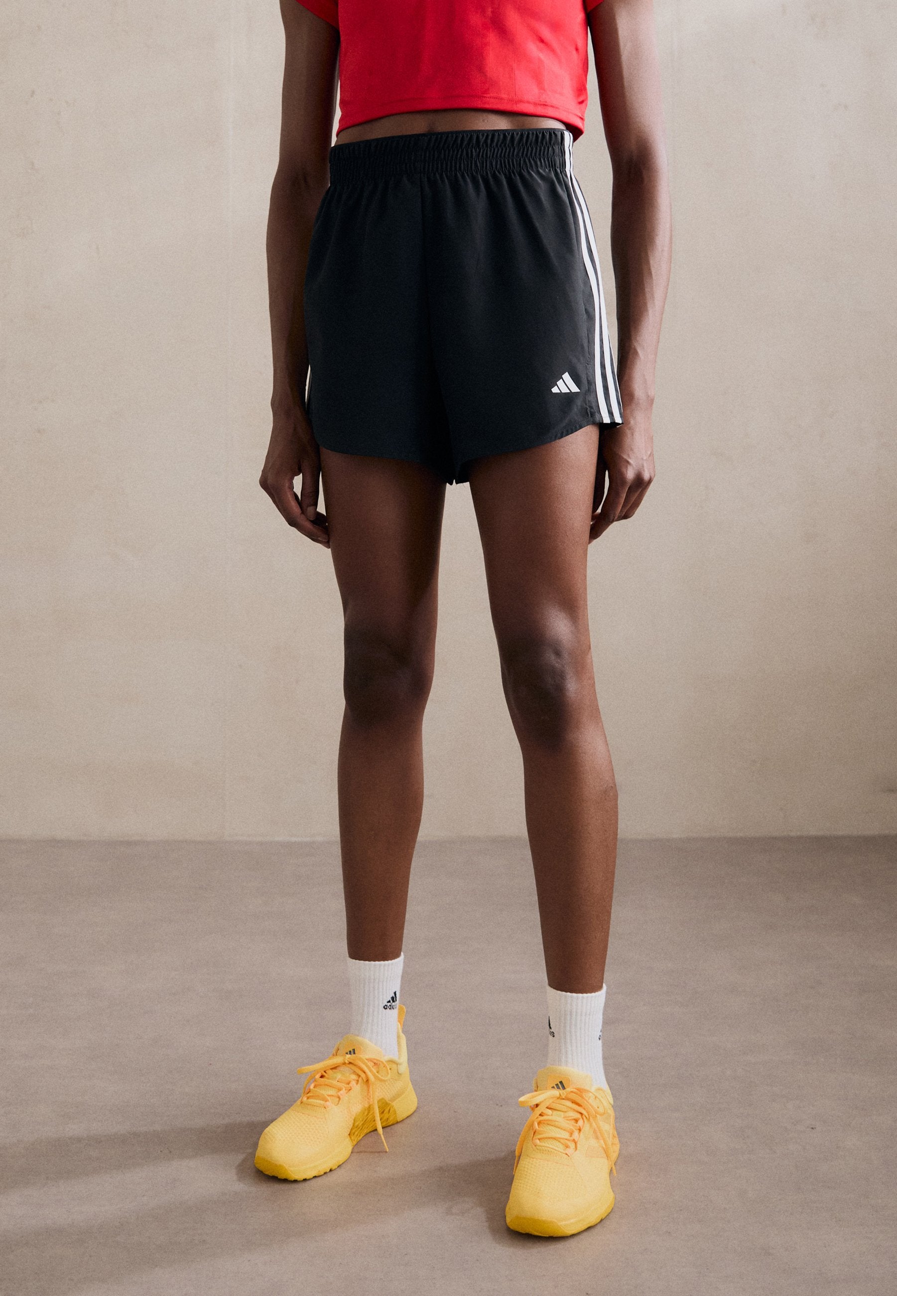 SHORT HIGH  - Sports shorts - black/white