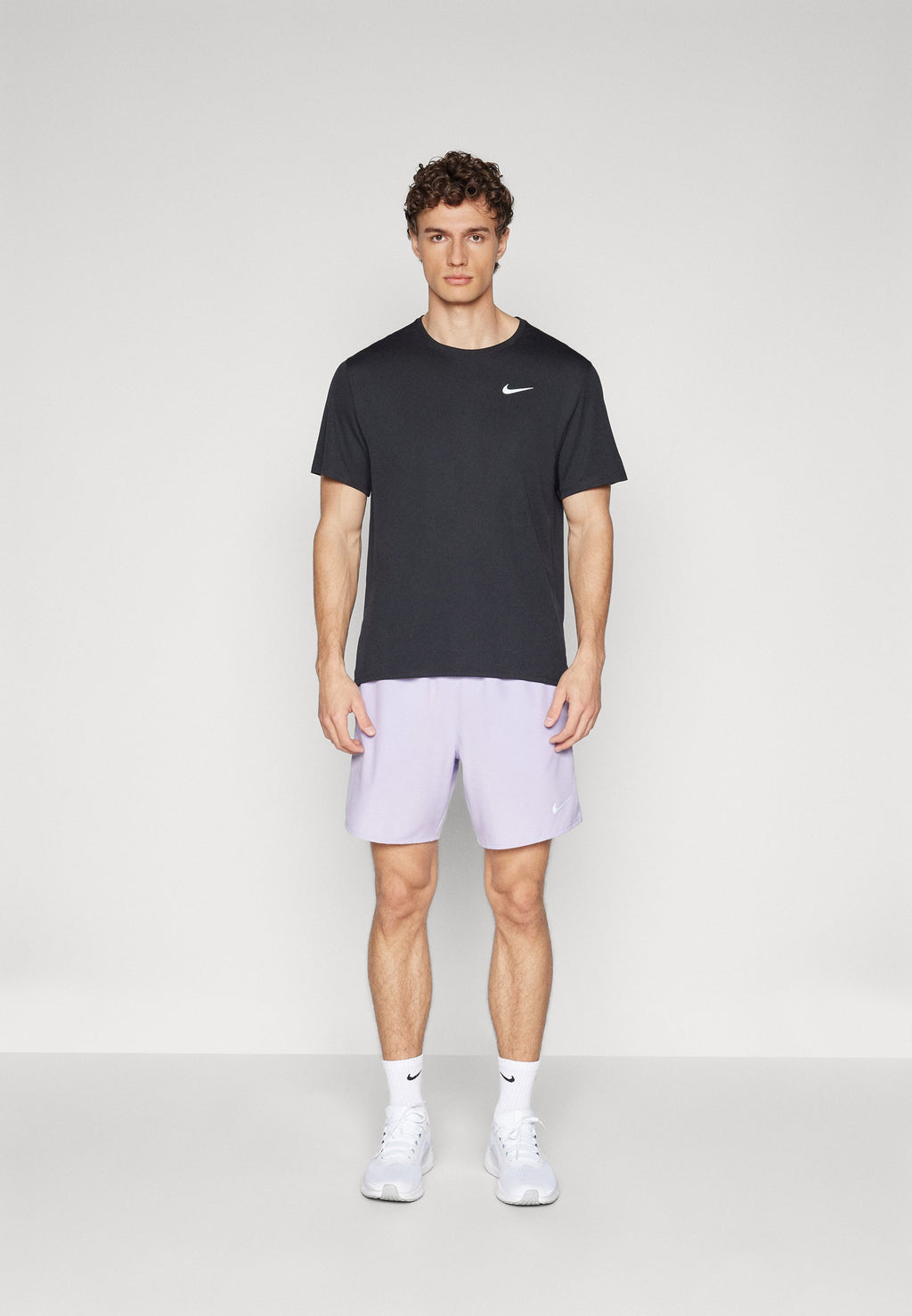 MILER - Sports T-shirt - black/reflective silver