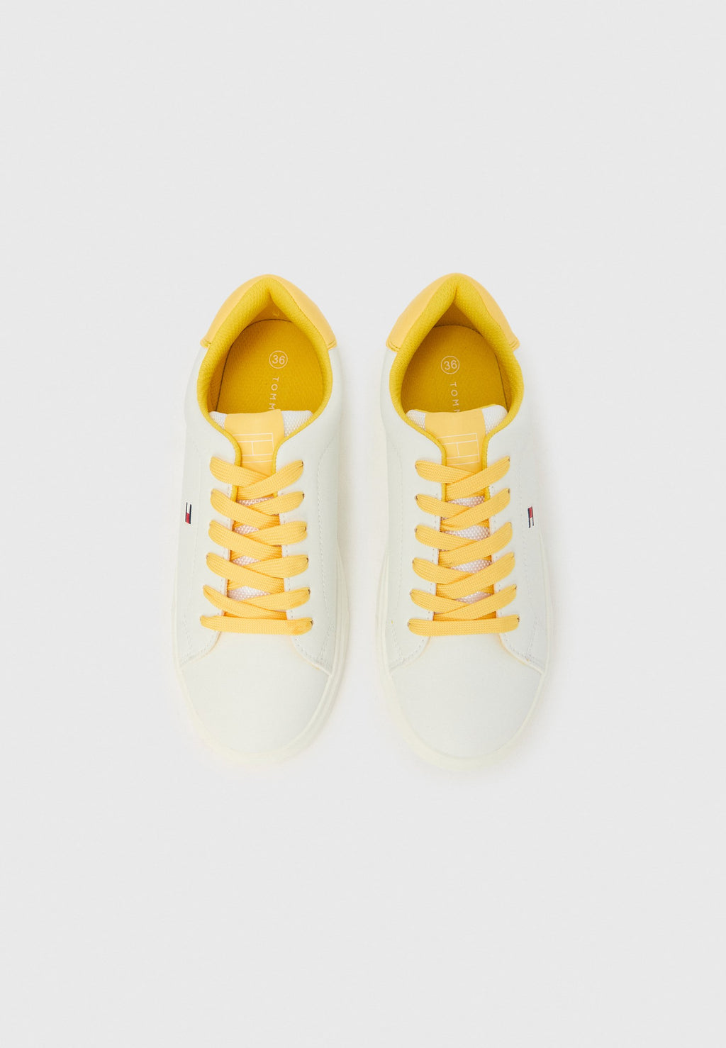 COOPER UNISEX - Baskets - blanc/jaune