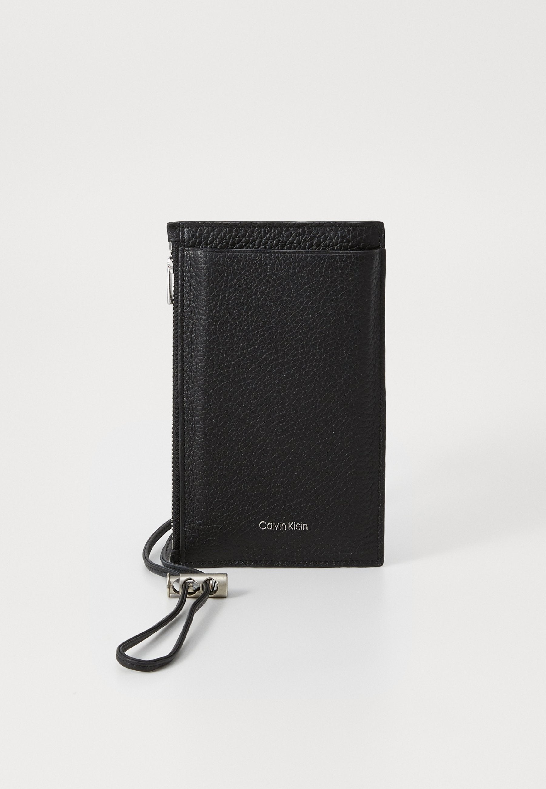 EMBOSS PHONE CROSSBODY - Phone pouch - black