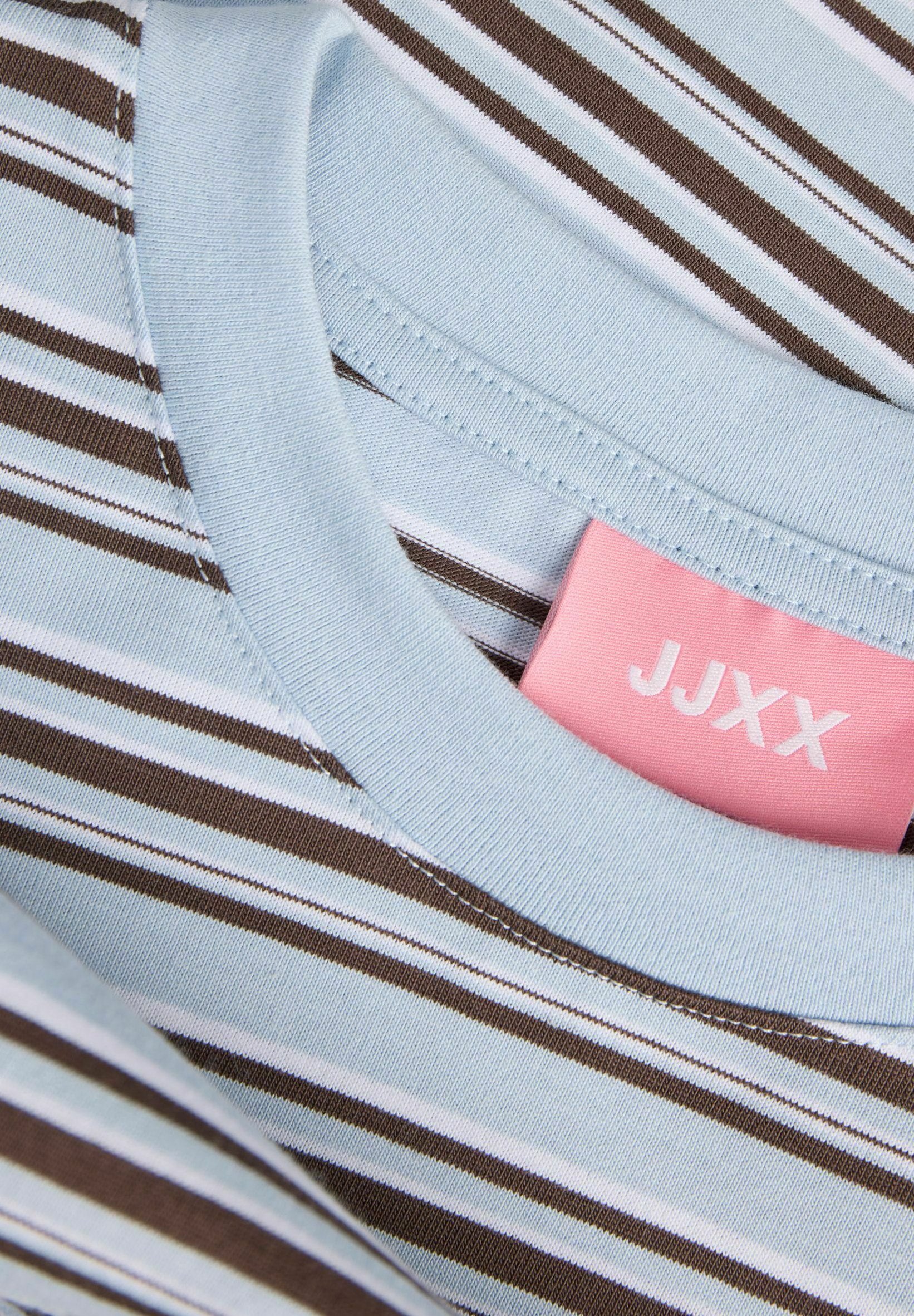 JXSOPHIA BOXY LS STRIPE TEE JRS SN - بلوزة بأكمام طويلة - سماء