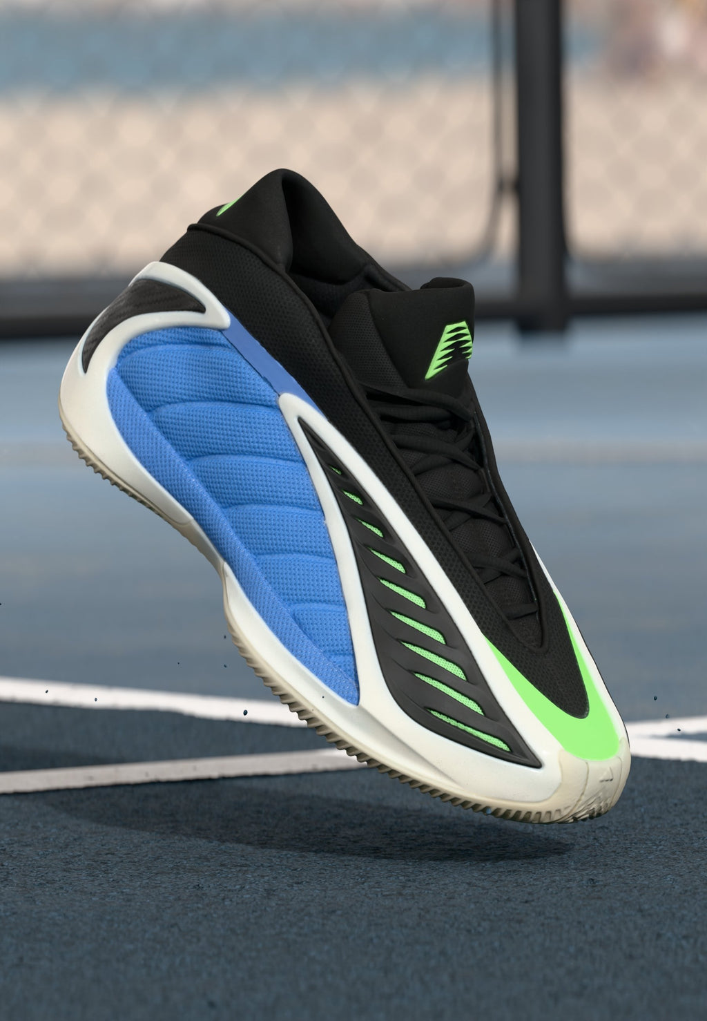 ANTHONY EDWARDS 2 - Basketball shoes - blue fusion/zero metallic/lime burst