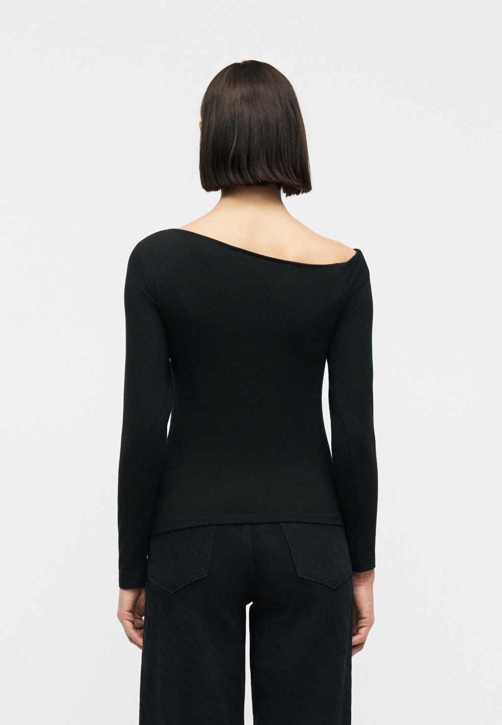 Long sleeved top - black