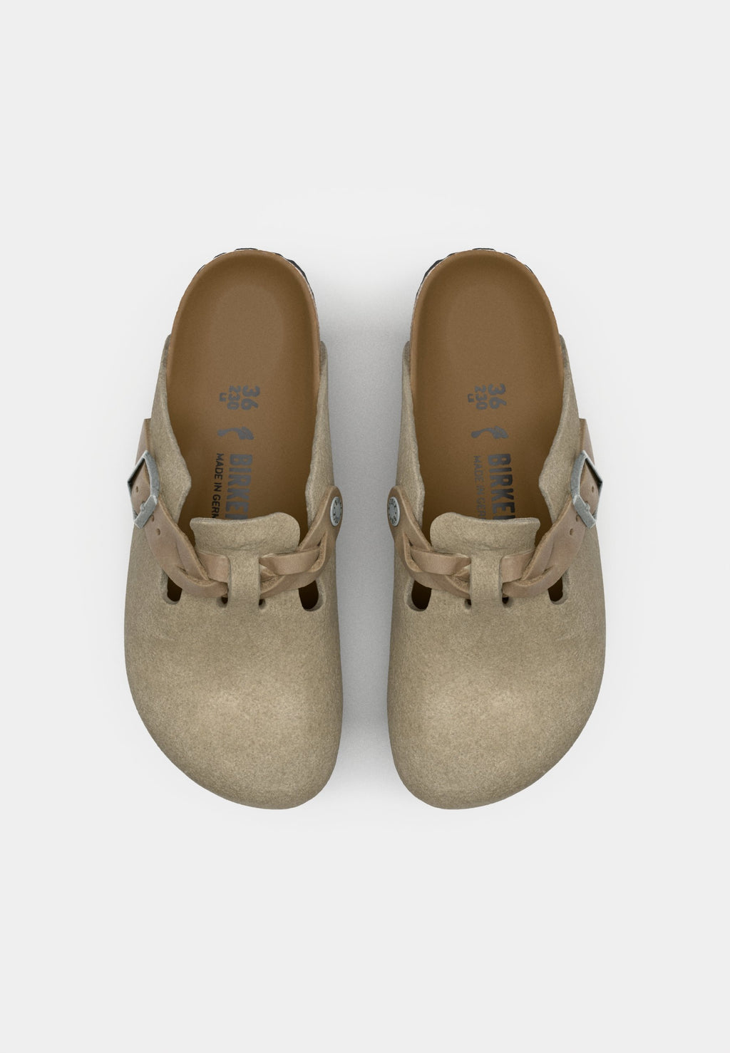 BOSTON LEVE BRAIDED NARROW - Slippers - taupe