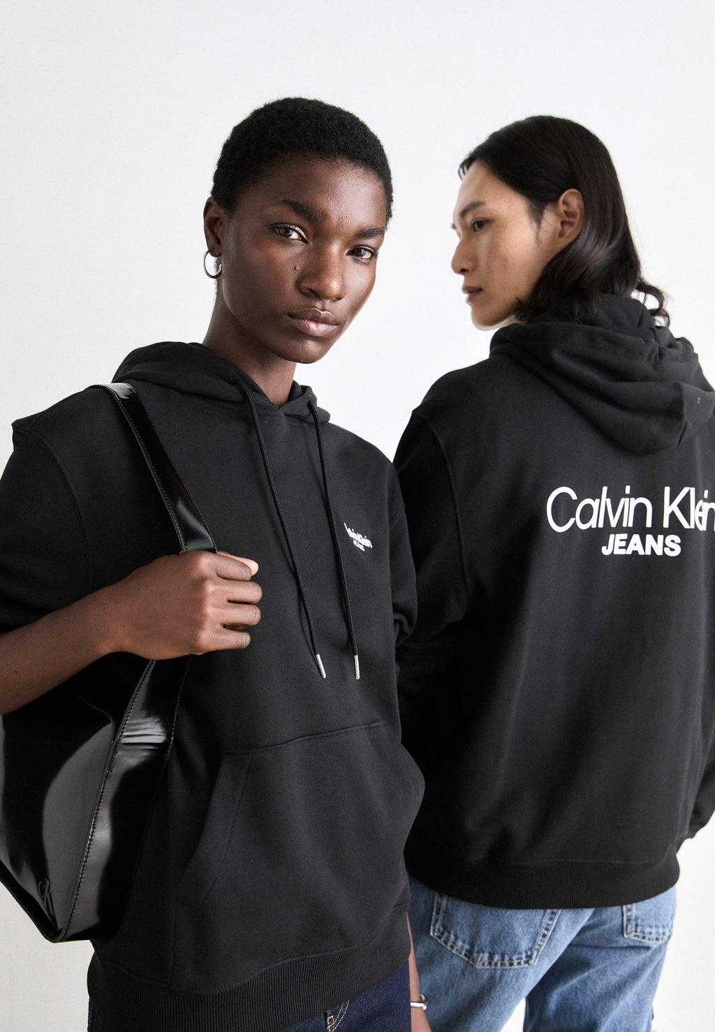 LOGO BACK PRINT HOODIE UNISEX - Hoodie - black