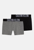 BRIEF 2 PACK - Boxer briefs - black/grey heather