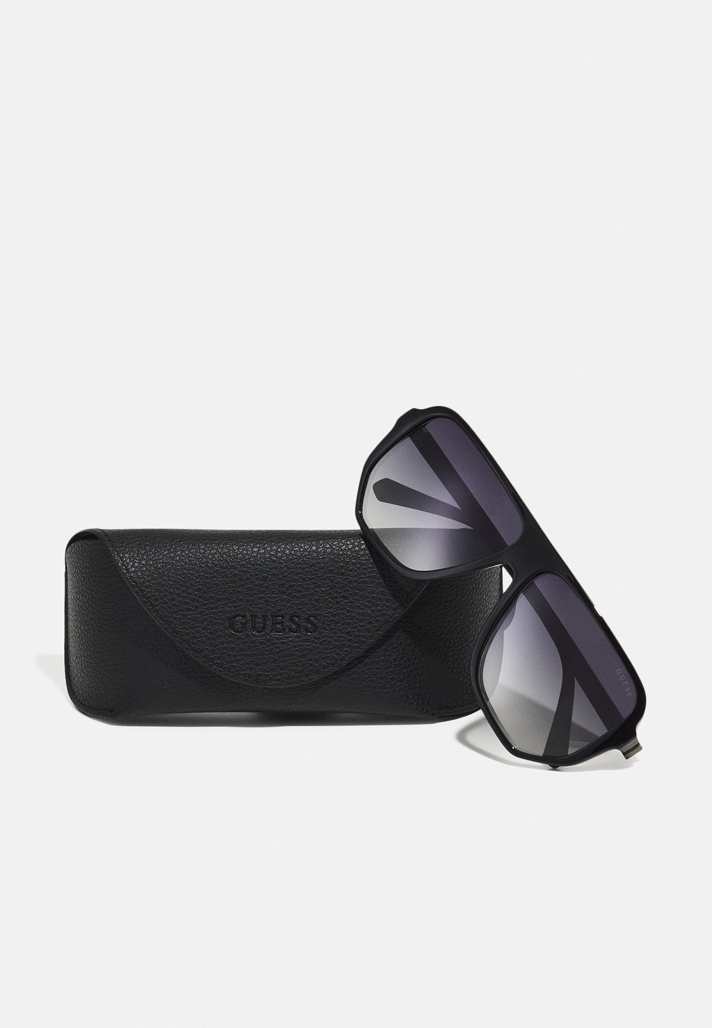 UNISEX - Sunglasses - shiny black/green mirror