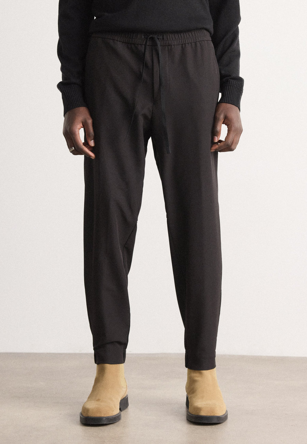 T_FLEX - Trousers - black