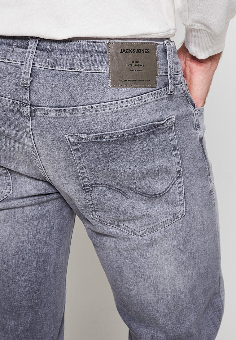 JJIWHGLENN JJICON  - Straight leg jeans - grey denim