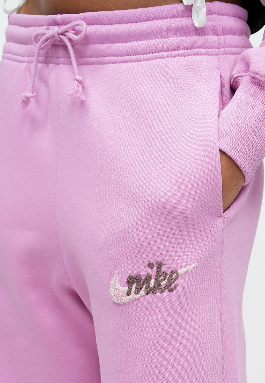 LOGO - Tracksuit bottoms - magenta/pink foam