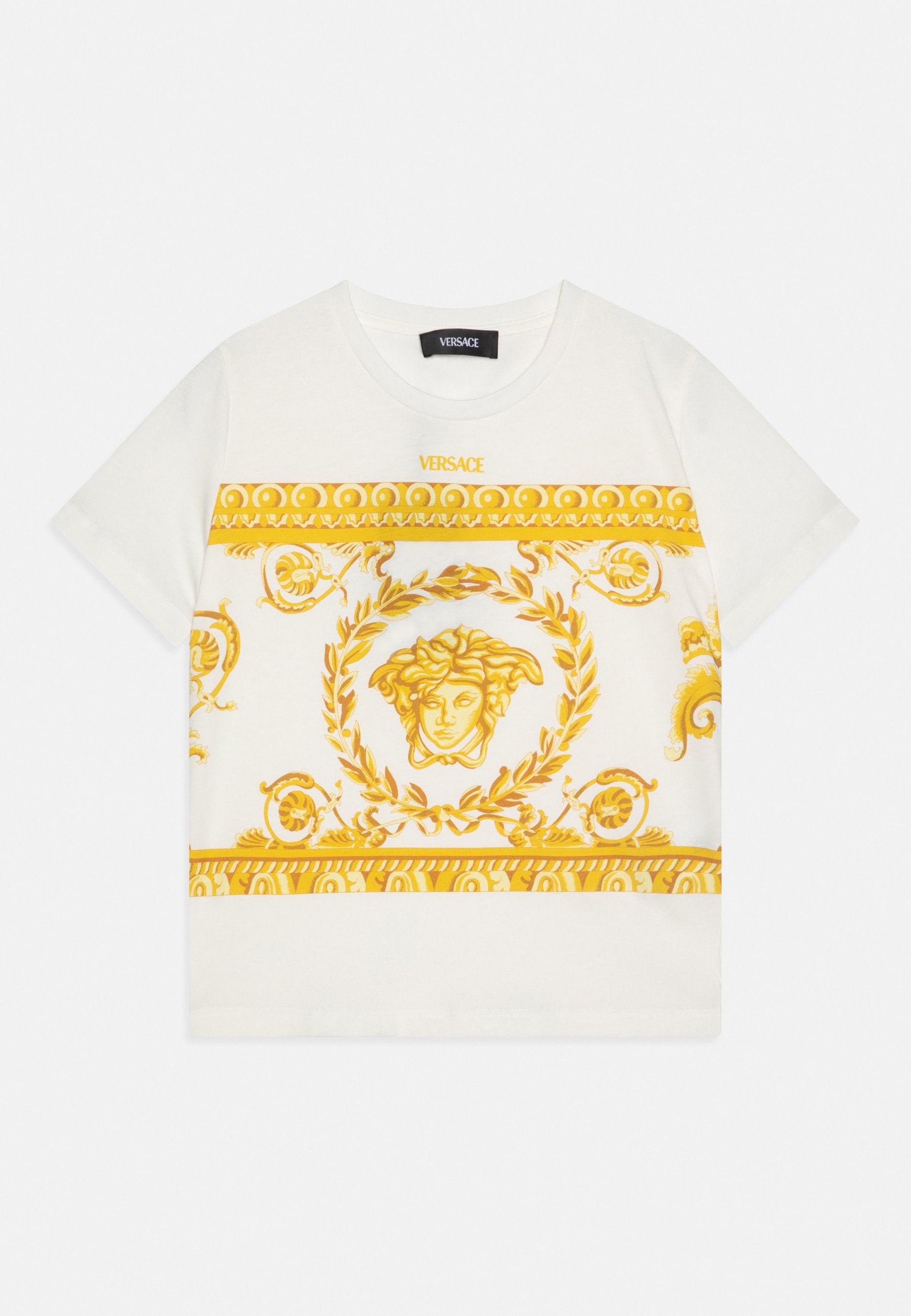 GARLAND MEDUSA PRINT UNISEX - Print T-shirt - white/gold
