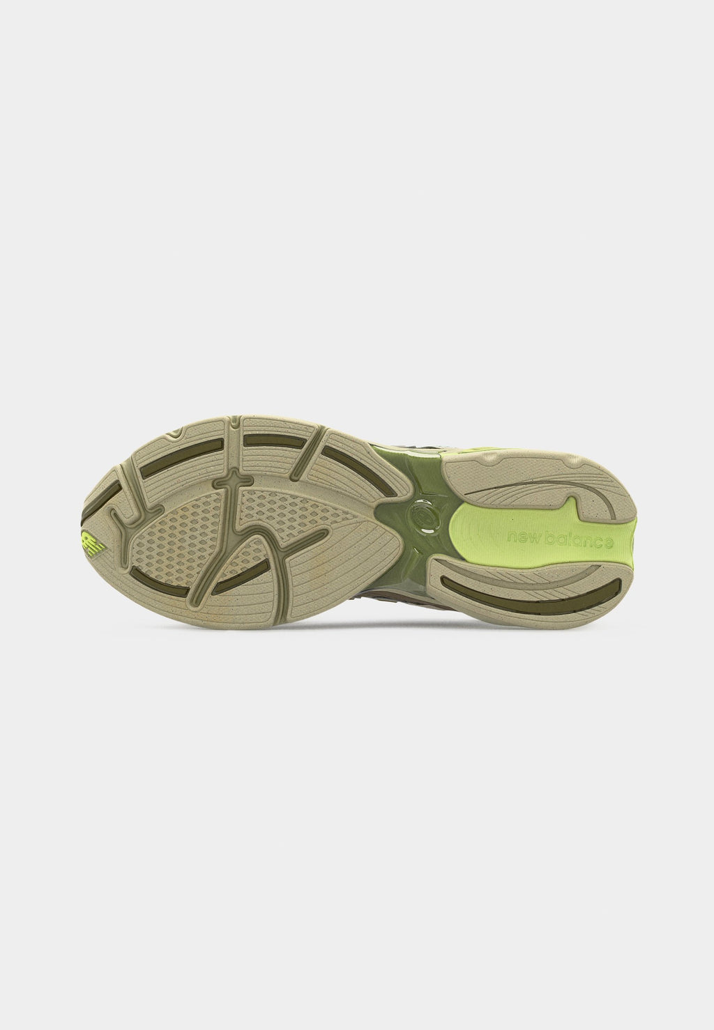 U2010 UNISEX - Baskets - vert discret/citron sec/gris étoile solitaire