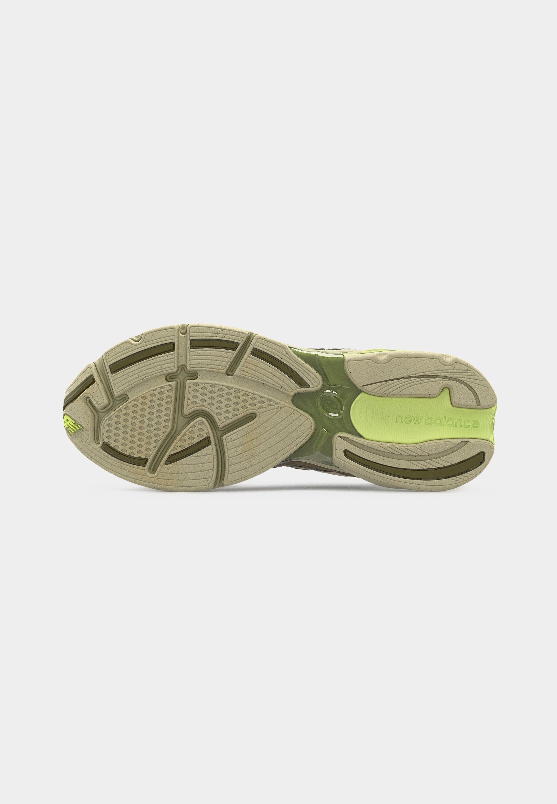 U2010 UNISEX - Baskets - vert discret/citron sec/gris étoile solitaire