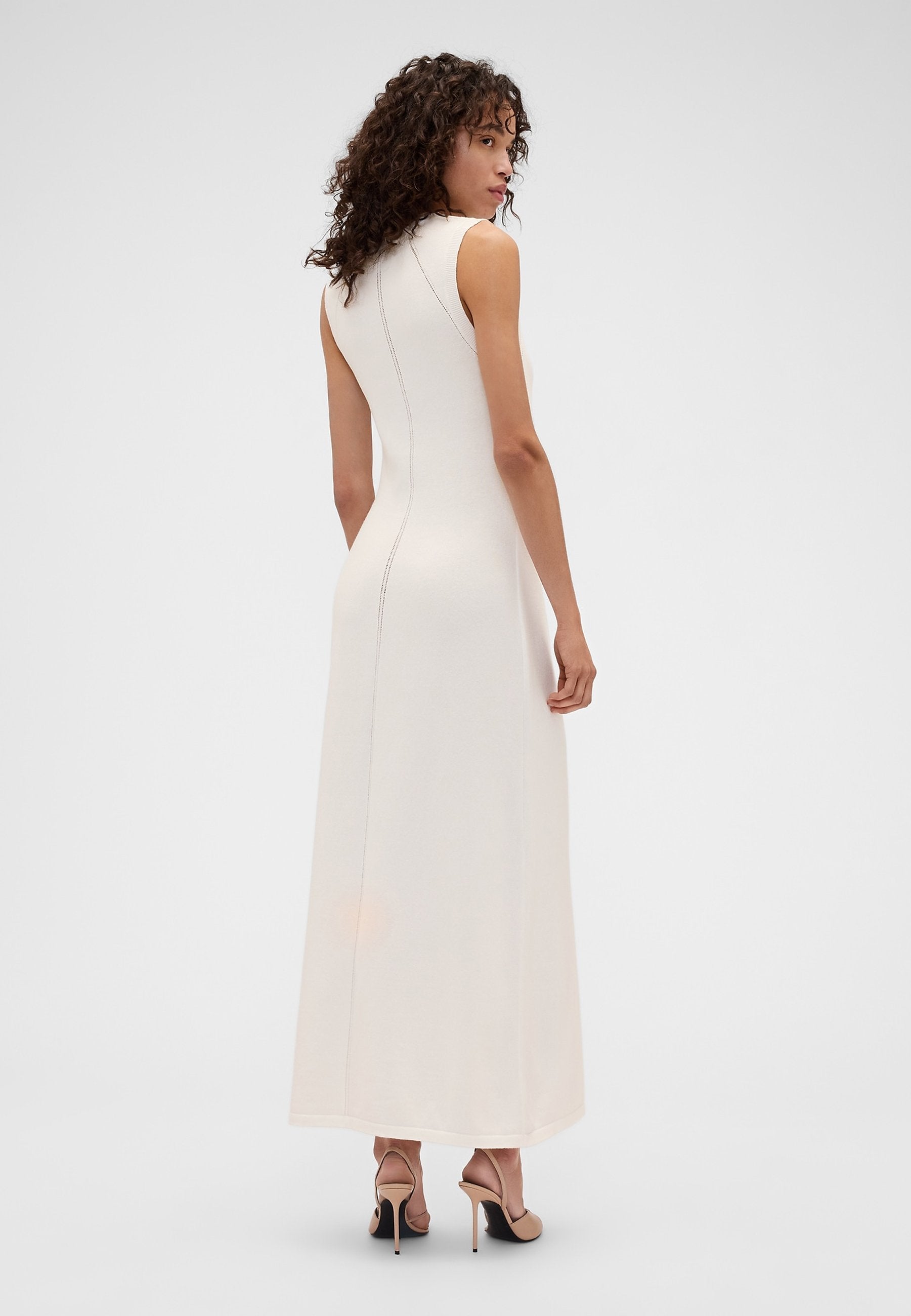 GAP VICTORIA BECKHAM ROBE LONGUE EN TRICOT - Robe longue - nouveau blanc cassé