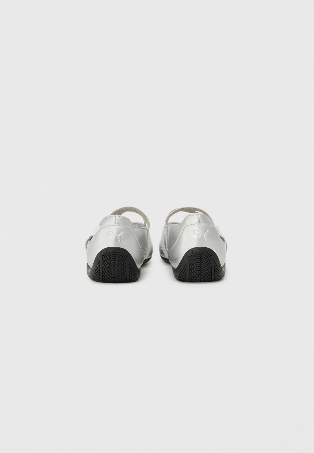 SPEEDCAT BALLET METALLIC WNS - Ankle strap ballet pumps - silver/white