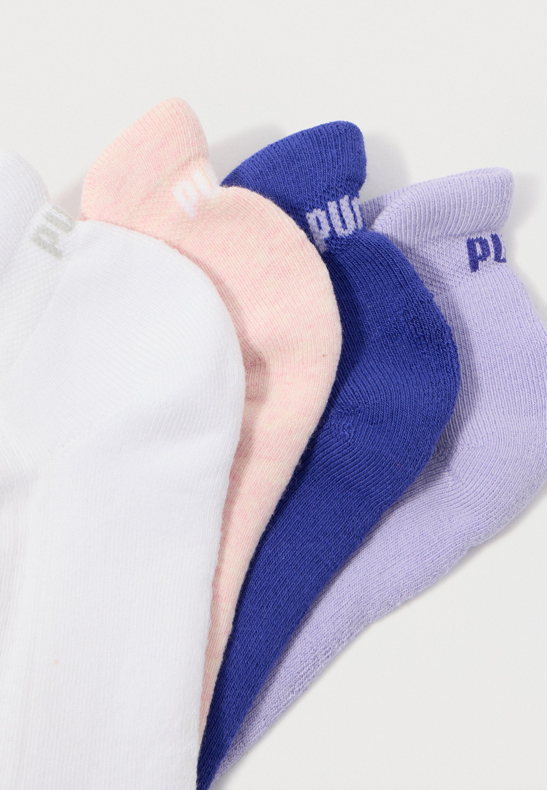 CHAUSSETTES DE SPORT AMORTIES FEMME LOT DE 4 - Chaussettes de sport - violet/blanc/rose