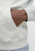 Plus Size - Hoodie - white melange