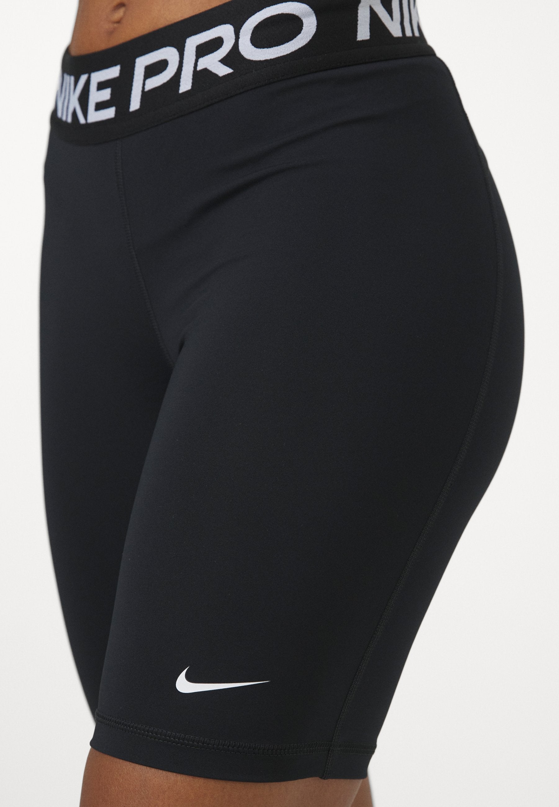 SHORT - Leggings - black/white