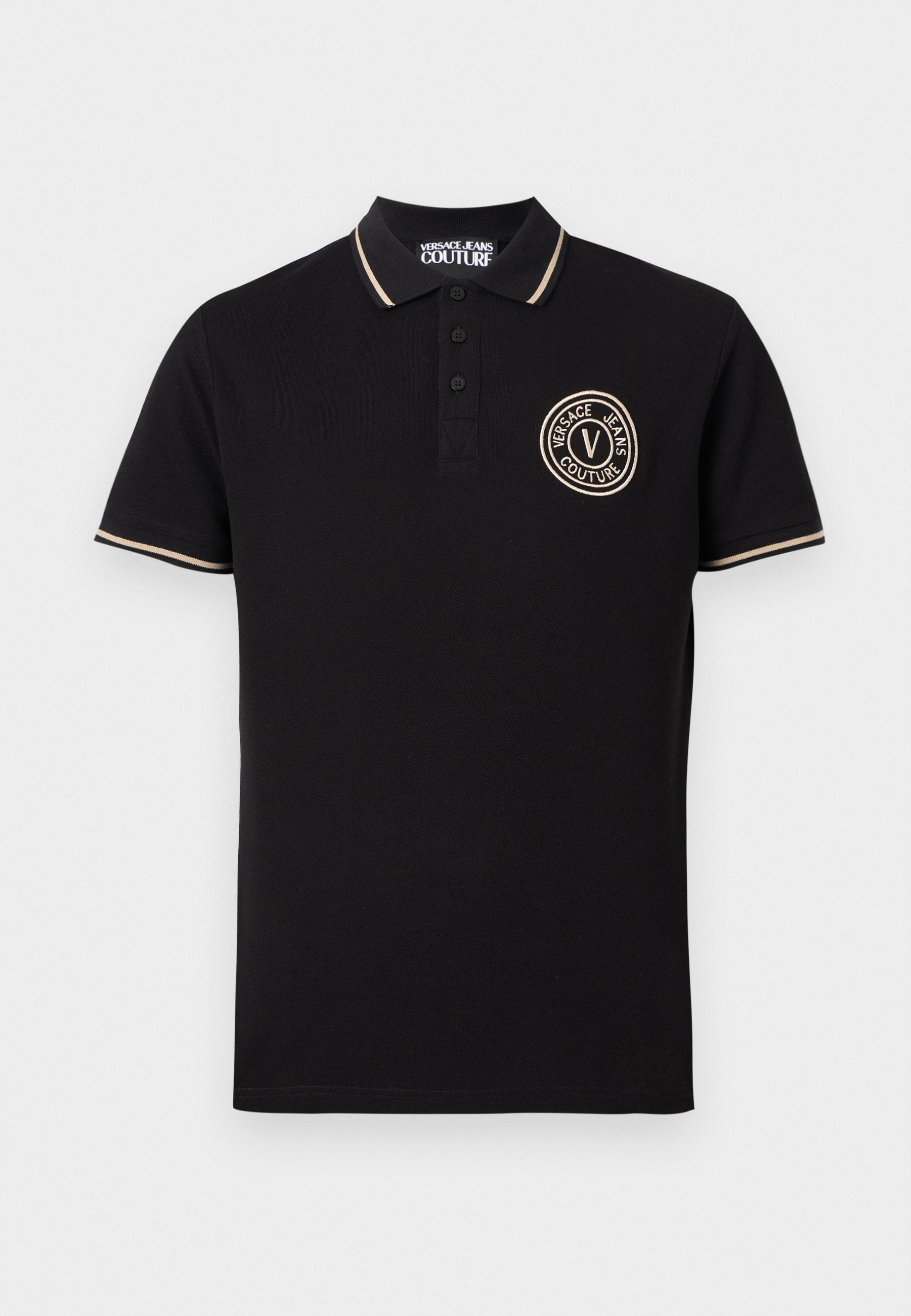 EMBLEM EMBRO - Polo shirt - black