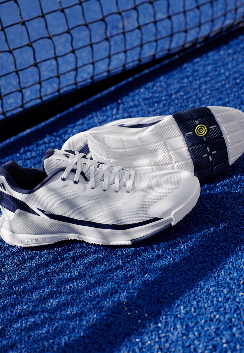 CRAZYQUICK LIGHTSTRIKE PADEL - Padel shoes - cloud white   silver metallic   dark blue