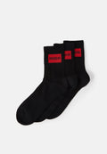 LABEL 3 PACK - Socks - black